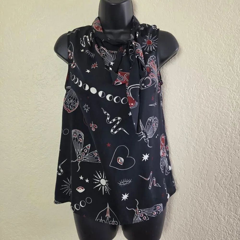 Modcloth Celestial Moth and Snake Blouse
